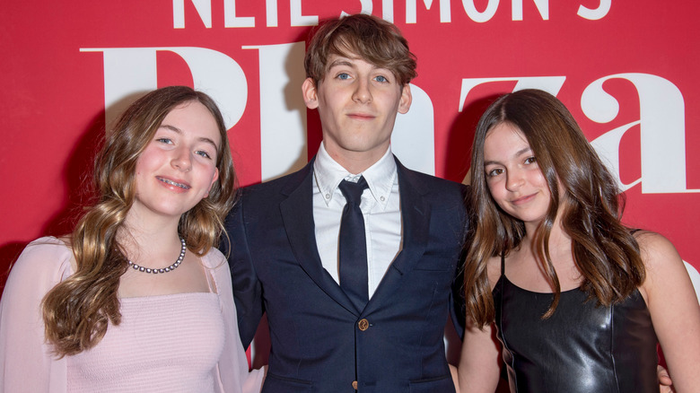 Marion Broderick, James Broderick, and Tabitha Broderick at the opening night for "Plaza Suite" in 2022