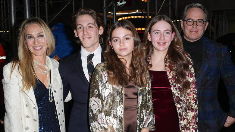 Sarah Jessica Parker and Matthew Broderick with their children