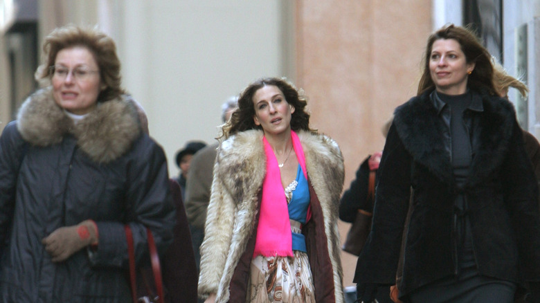 Sarah Jessica Parker filming 