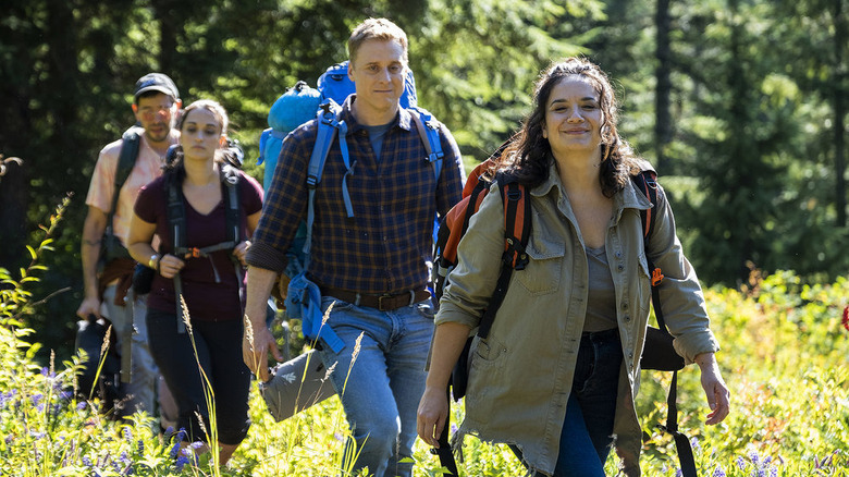 Sarah Podemski walking in Resident Alien