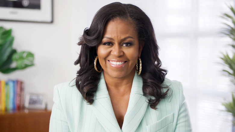 Michelle Obama smiling