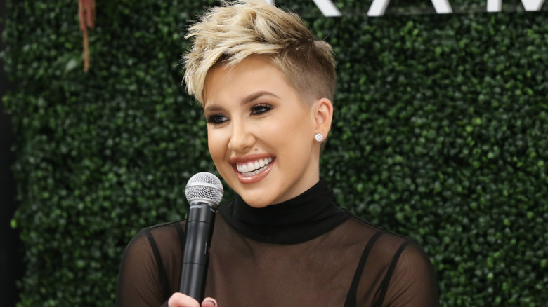 Savannah Chrisley speaking at an event