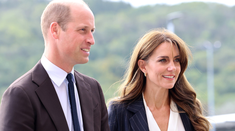 Kate Middleton and Prince William smiling