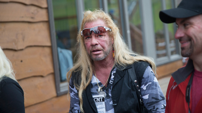 Duane "Dog" Chapman filming his show in New York, 2015