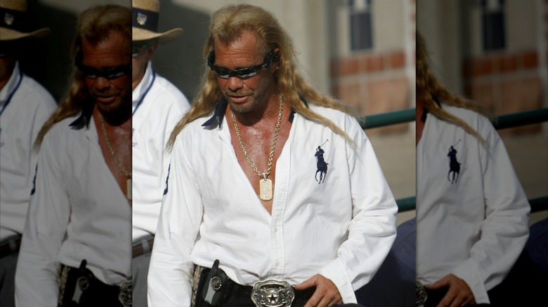 Duane "Dog" Chapman wearing white at the Super Regionals in Houston, 2007