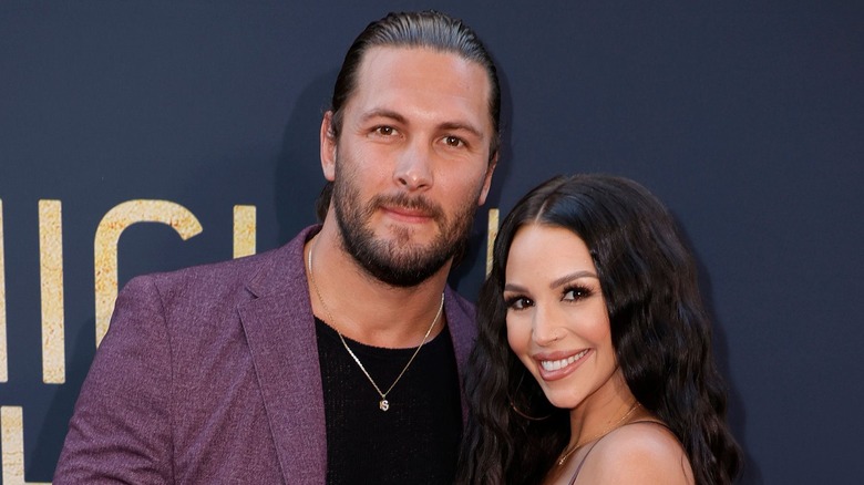 Scheana Shay and Brock Davies pose together