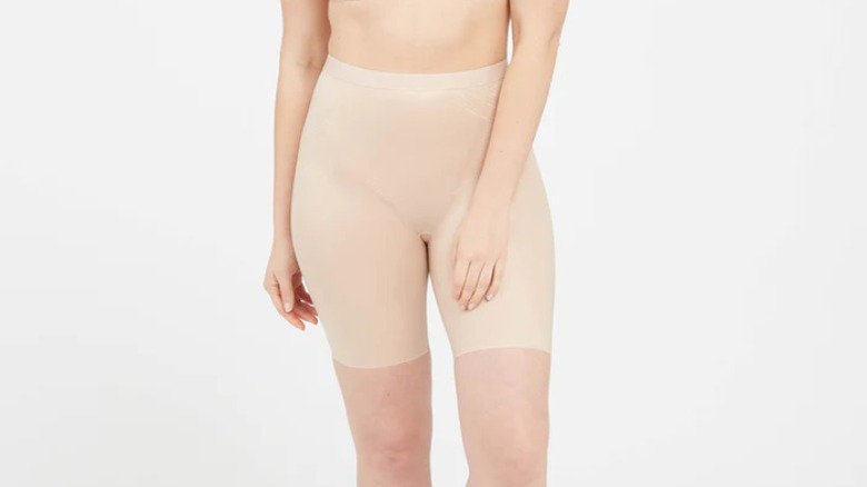 spanx mid-thigh seamless shorts