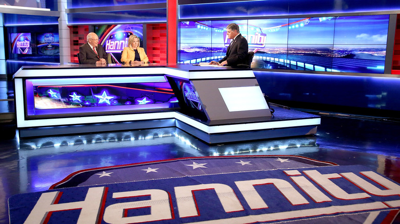 Hannity on the air in the studio 