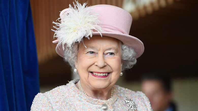 Queen Elizabeth smiling