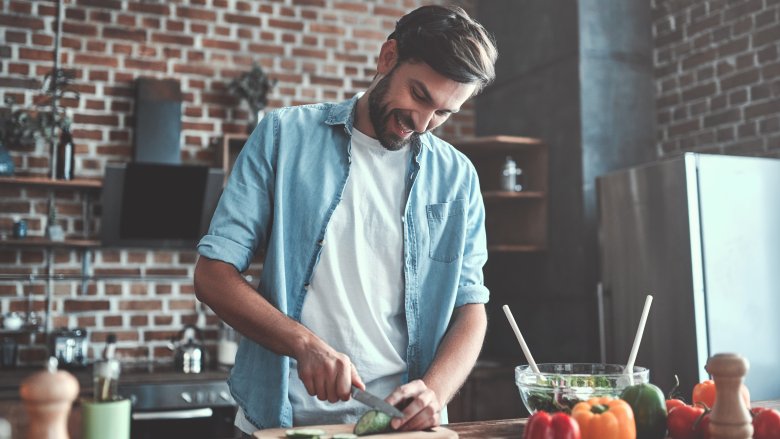 Man cooking