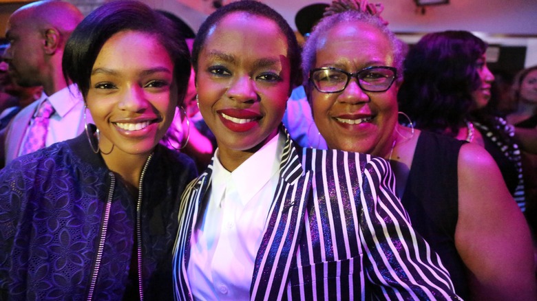 Selah Marley with mother Lauryn Hill