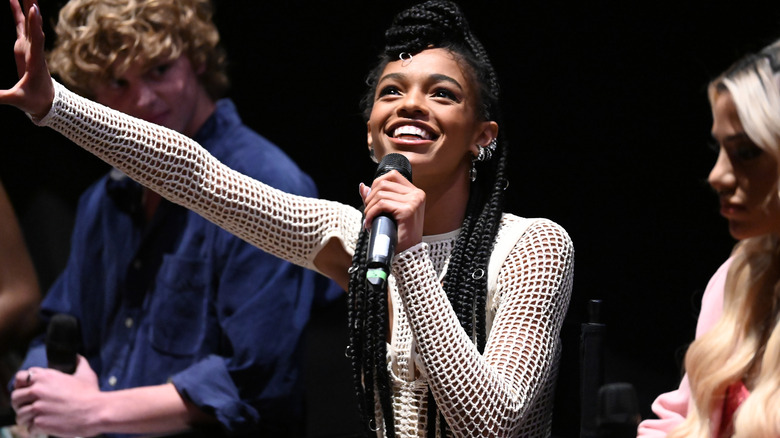 Selah Marley delivering a speech