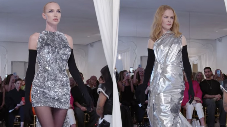 Christine Quinn and Nicole Kidman walk in Balenciaga's Paris Fashion Week Show 2022