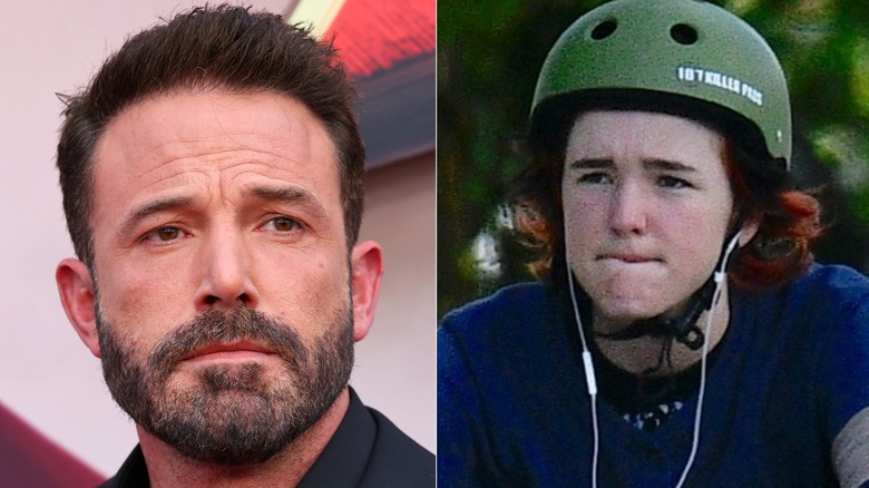 Split image Ben Affleck and Seraphina Affleck