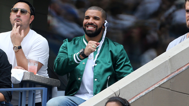 Drake cheers on Serena Williams at the US Open in September 2015