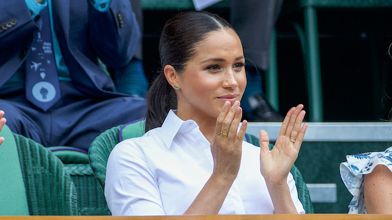 Meghan Markle attends Wimbleton