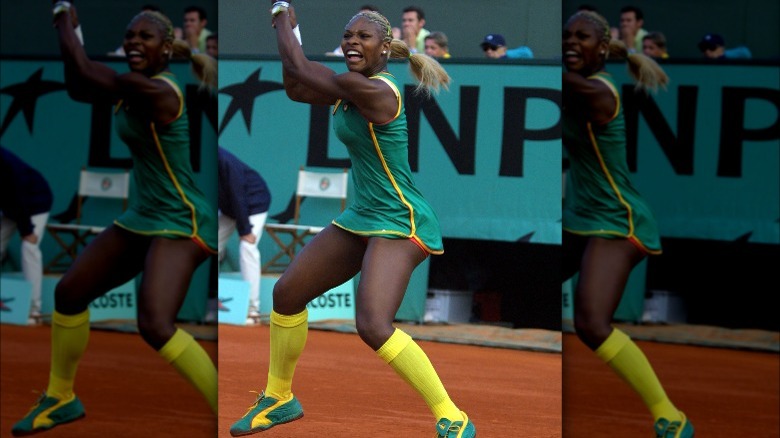 Serena Williams at the 2002 French Open