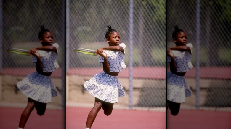 Serena Williams as a child