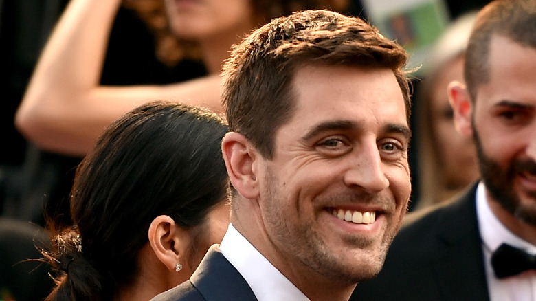 Aaron Rodgers at event