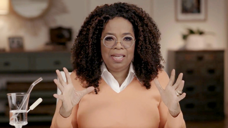 oprah speaking during virtual event