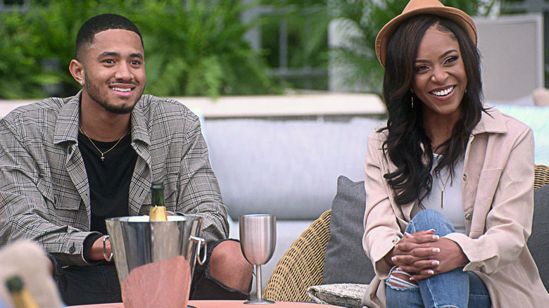 Randall Griffin and Shanique Imari sitting together