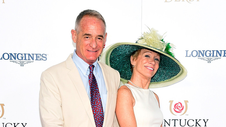 Bill Higgins and Barbara Corcoran on Kentucky Derby red carpet