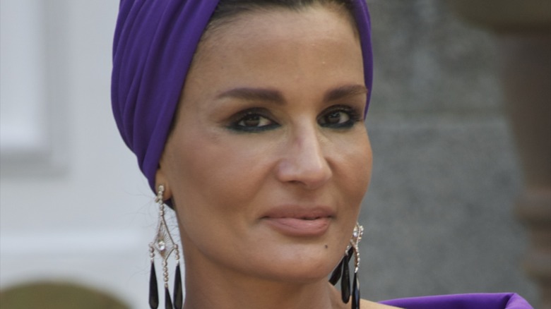 Sheikha Moza smiling