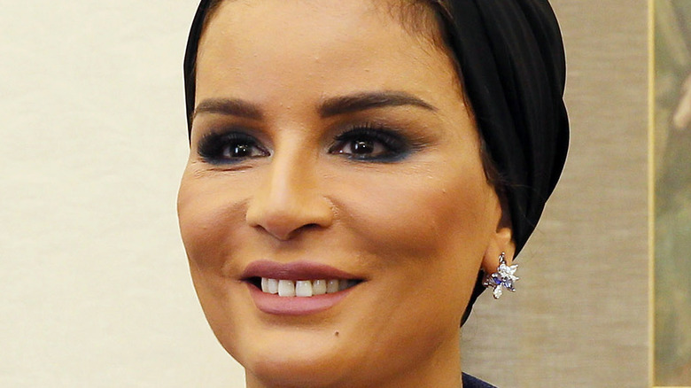 Sheikha Moza smiling