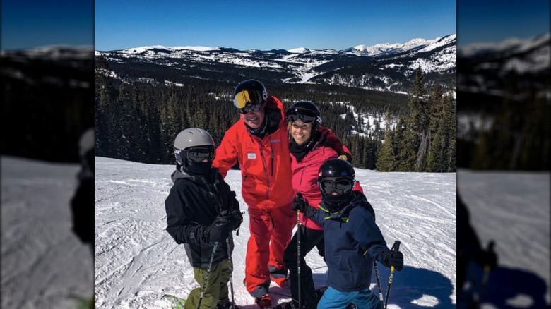 Sheryl Crow's kids skiing 