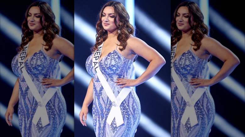 Plus-size contestant Miss Nepal