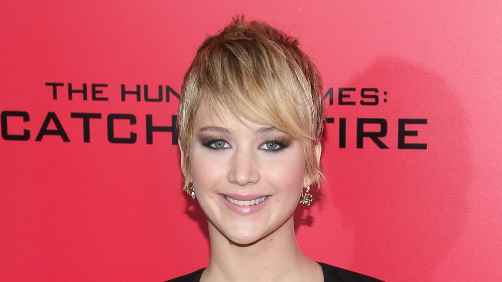 Jennifer Lawrence with a short hairstyle