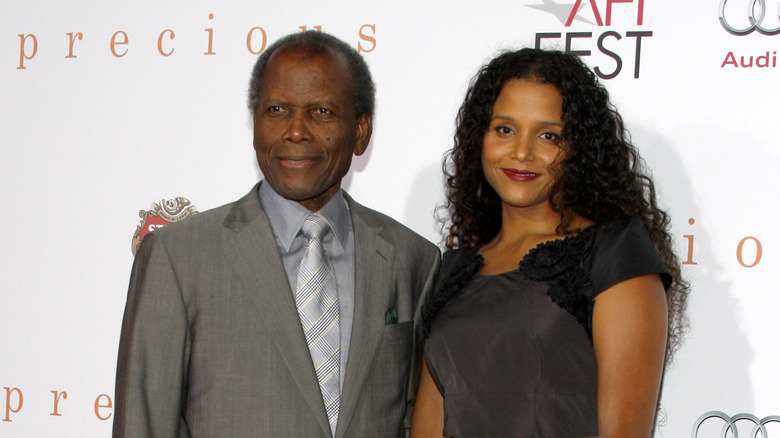 Sidney and his daughter Sydney Poitier