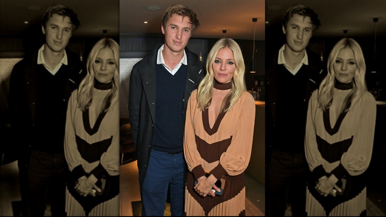 Lucas Zwirner and Sienna Miller