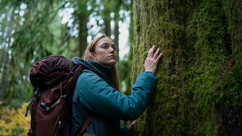 Maika Monroe looking spooked in "Significant Other"