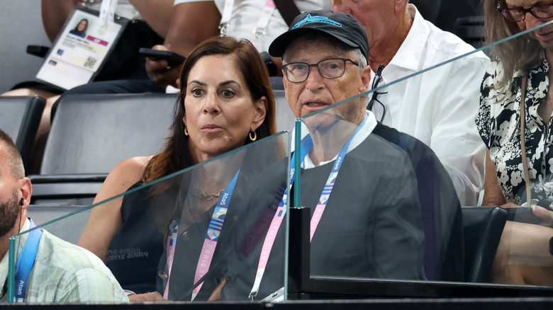 Paula Hurd and Bill Gates at the Paris Olympics in August 2024