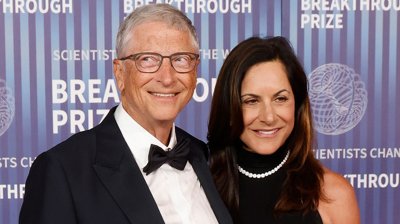 Bill Gates and Paula Hurd at the 2024 Breakthrough Prize Ceremony in Los Angeles in April 2024