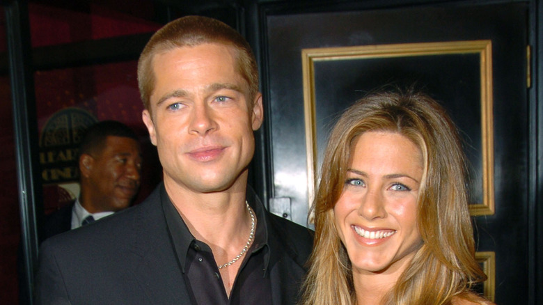 Brad Pitt with Jennifer Aniston.