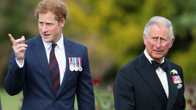 Harry and Charles walking