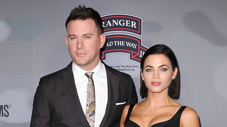 Channing Tatum posing with his ex-wife Jenna Dewan