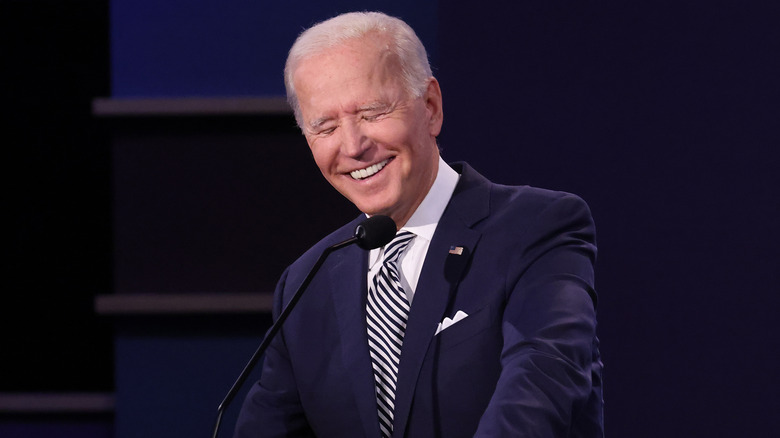 Joe Biden laughing