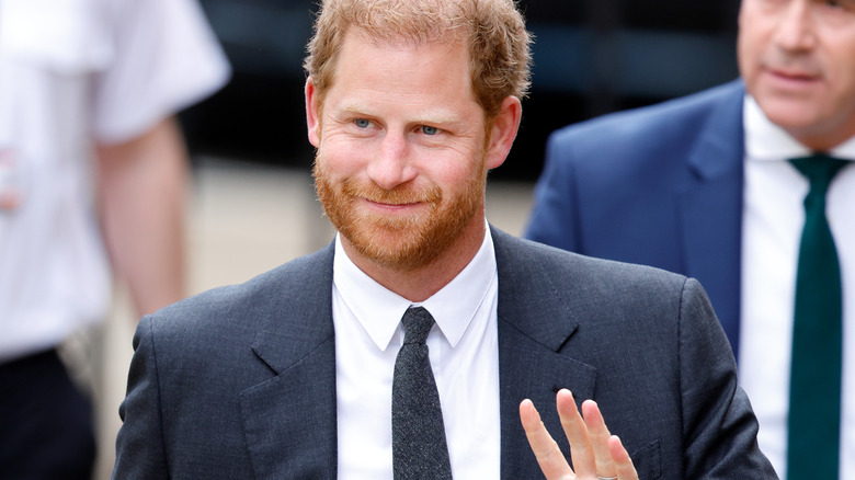 Prince Harry waving