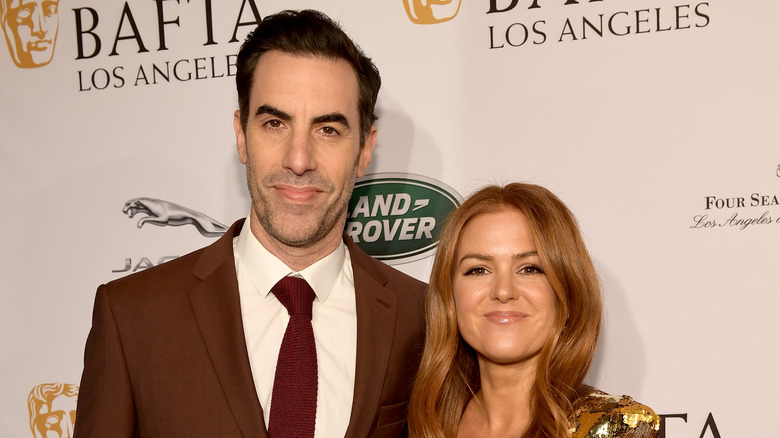 Isla Fisher and Sacha Baron Cohen