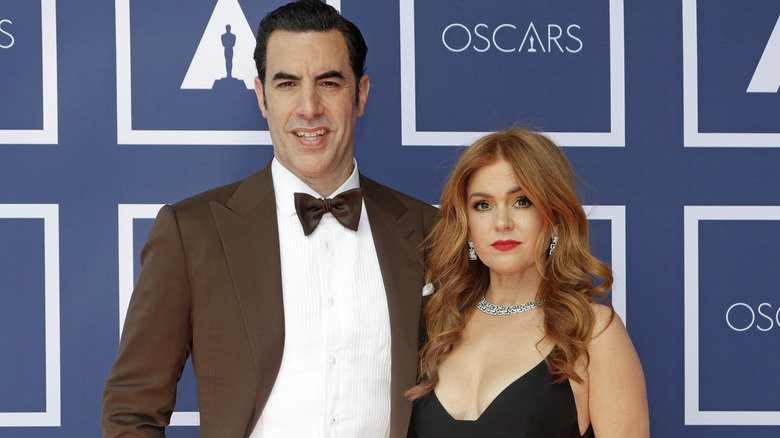 Isla Fisher and Sacha Baron Cohen