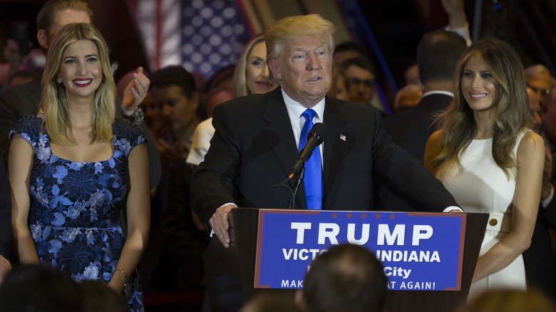 Ivanka, Donald and Melania Trump 2016 Republican convention