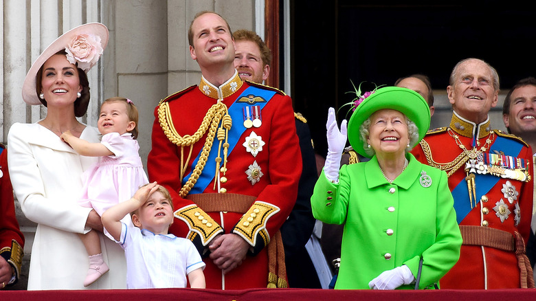 The royal family on Buckingham Palace balcony