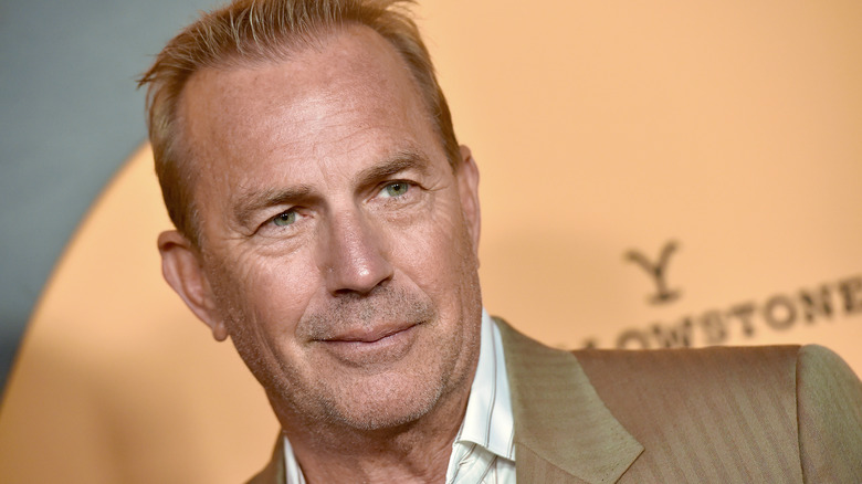 Kevin Costner smirking