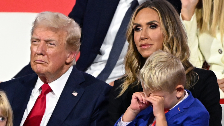 Lara Trump seated beside father-in-law Donald Trump