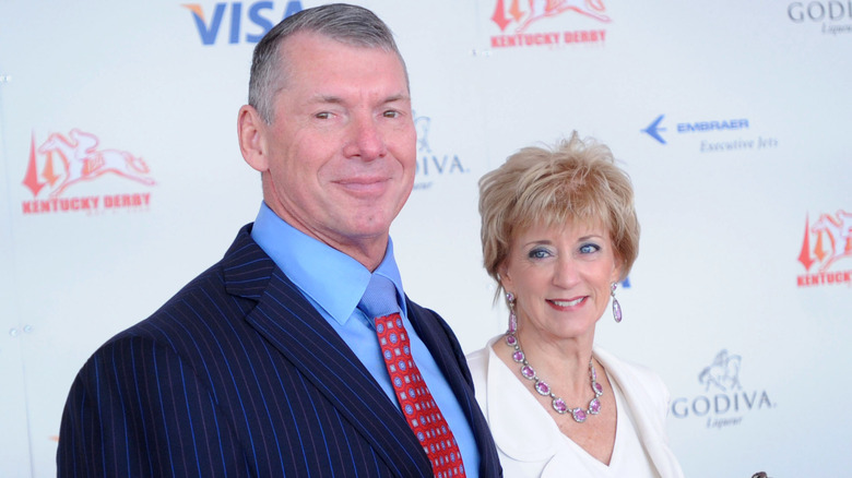 Vince McMahon and Linda McMahon smiling