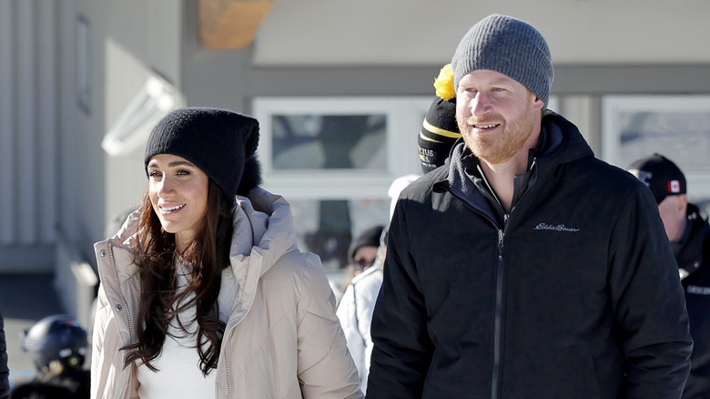 Meghan Markle Prince Harry smiling