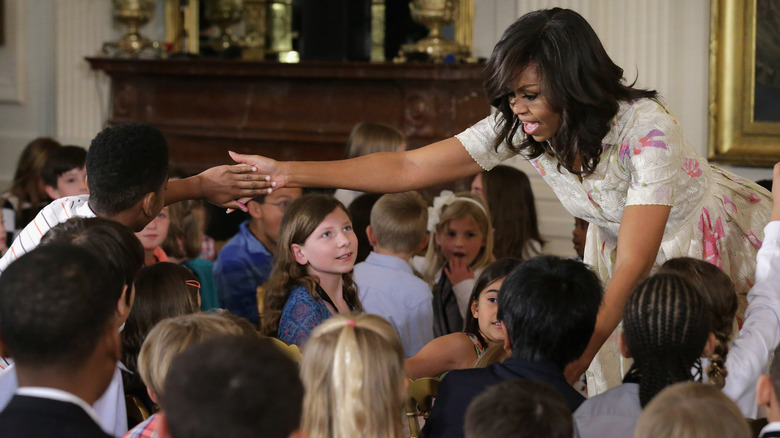 MIchelle Obama with kids at the White HouseTake Our Daughters and Sons to Work Day